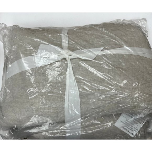 Pottery Barn Bedding Pottery Barn Belgian Flax Linen Floral Stitch